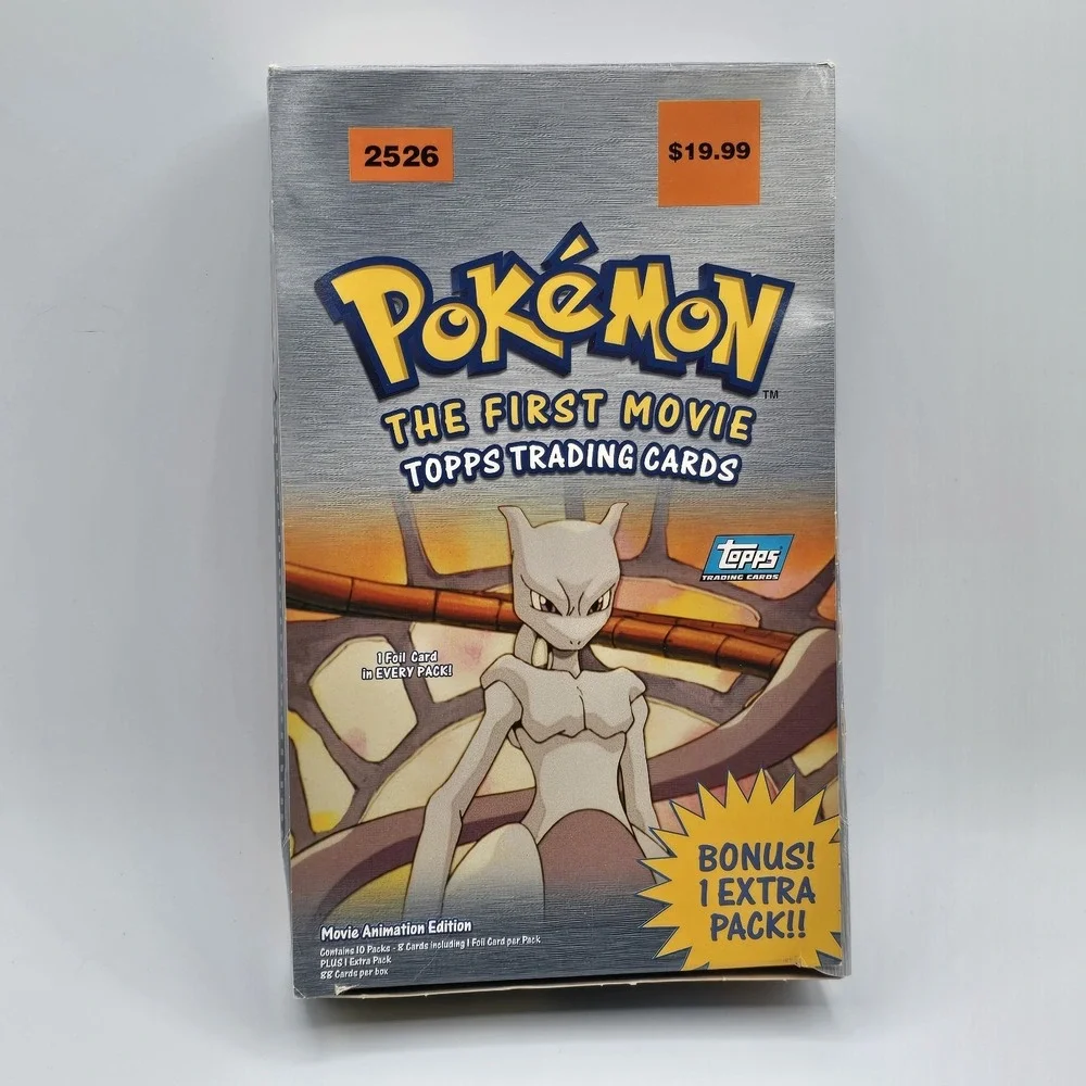 Topps Pokemon the‎ First Movie Trading Cards 10 Pack Booster EMPTY Box
